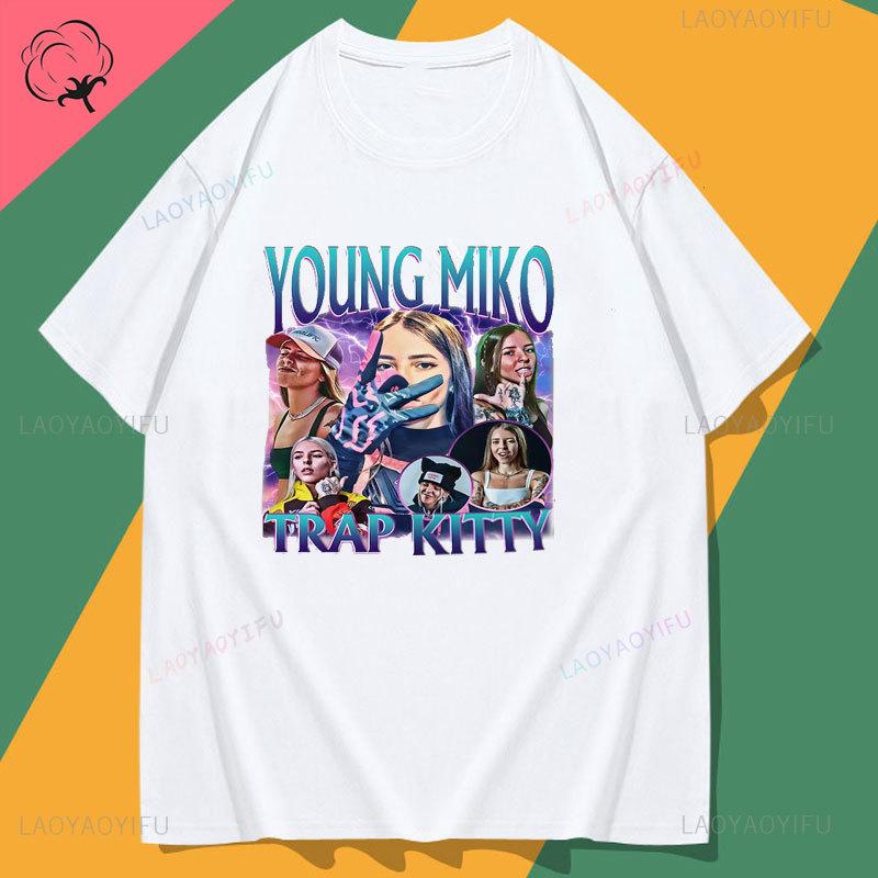 Camisetas Young Miko T Shirt Playera Baby Miko 90s Vintage Tee World Tour New Fashion Hot Popular Beautiful Women Y2k Clothes