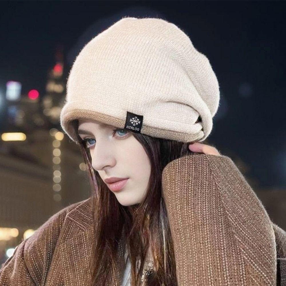 Thickened Beanie Caps Ear Protection Bonnet Cap Fashion Winter Hats  for Men Women