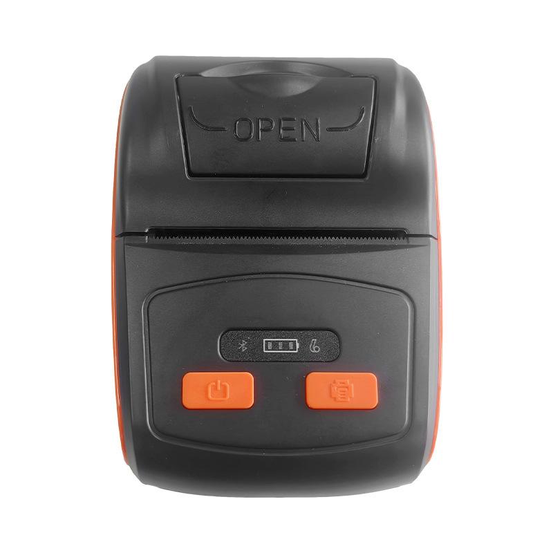 

58mm Portable Bluetooth Thermal Printer for Meituan Delivery, Barcode Scanning, Inventory & Receipts USB + Bluetooth, Premium Black (English, EU Plug)