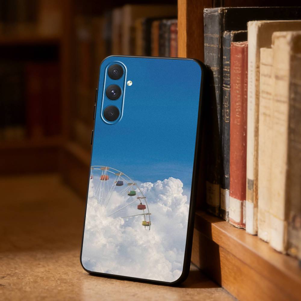 Surrealist style  Phone Case For Samsung S26,S25,S24,S23,S22,S21,Ultra,Plus,FE Black Soft Cover