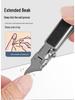 Portable Powder Steel Thin Nail Clippers Set with Anti-Splash Angled Flat Edge - New Model