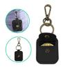 Leather Ring Holder With Keyring Attachment Compact Leather Ring Bag with Keyring for Necklace and Ring Storage