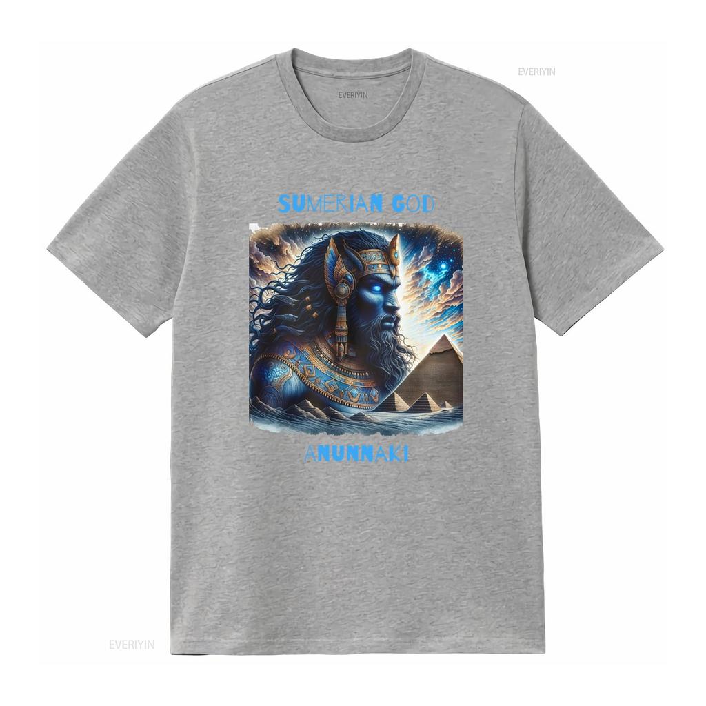 Anunnaki Sumerian God T Shirt Mythological Ancient Alien Design Unique for vintage Washed Comfortable Stretched