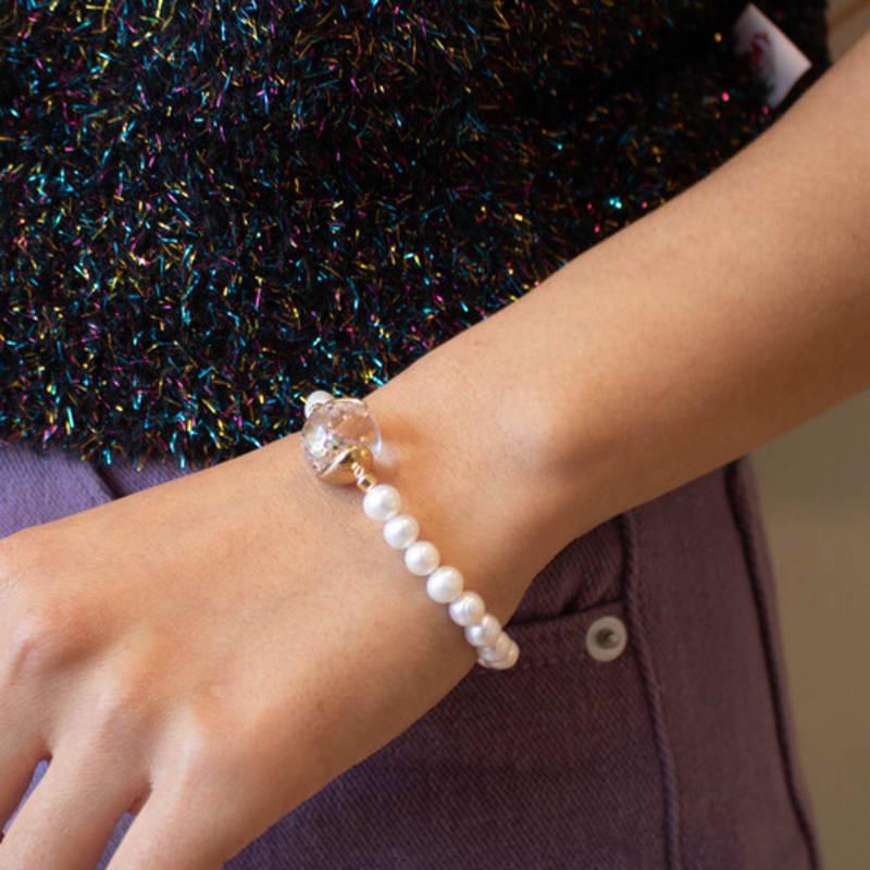 Luvinball Glam Pearl Snowball Bracelet