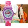 Children Cartoon Wrist Watch PVC Strap Waterproof Quartz Watch for Boys GirlsPurple