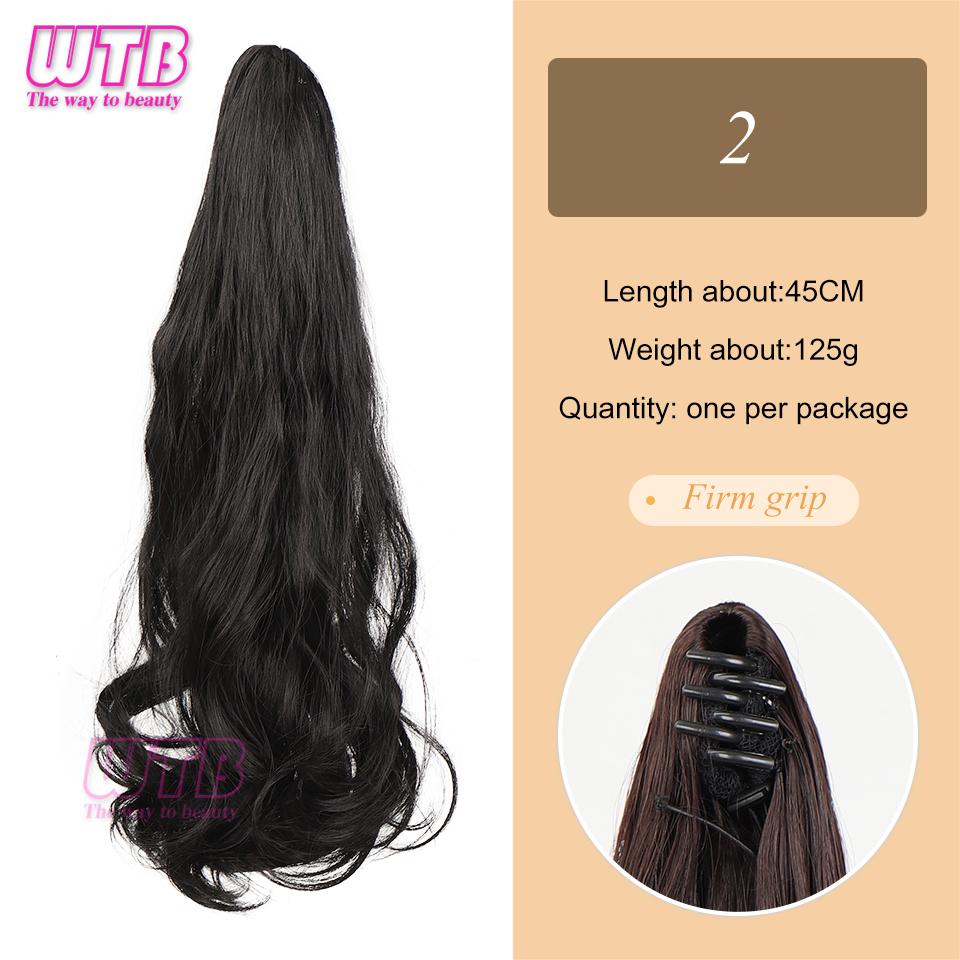 Synthetische Pferdeschwanz-Perücke, weiblich, langes lockiges Haar, großer Wellengriff, kann hohen Pferdeschwanz binden, mittlere und lange Haare, birnenförmige lockige Pferdeschwanz-Perücke