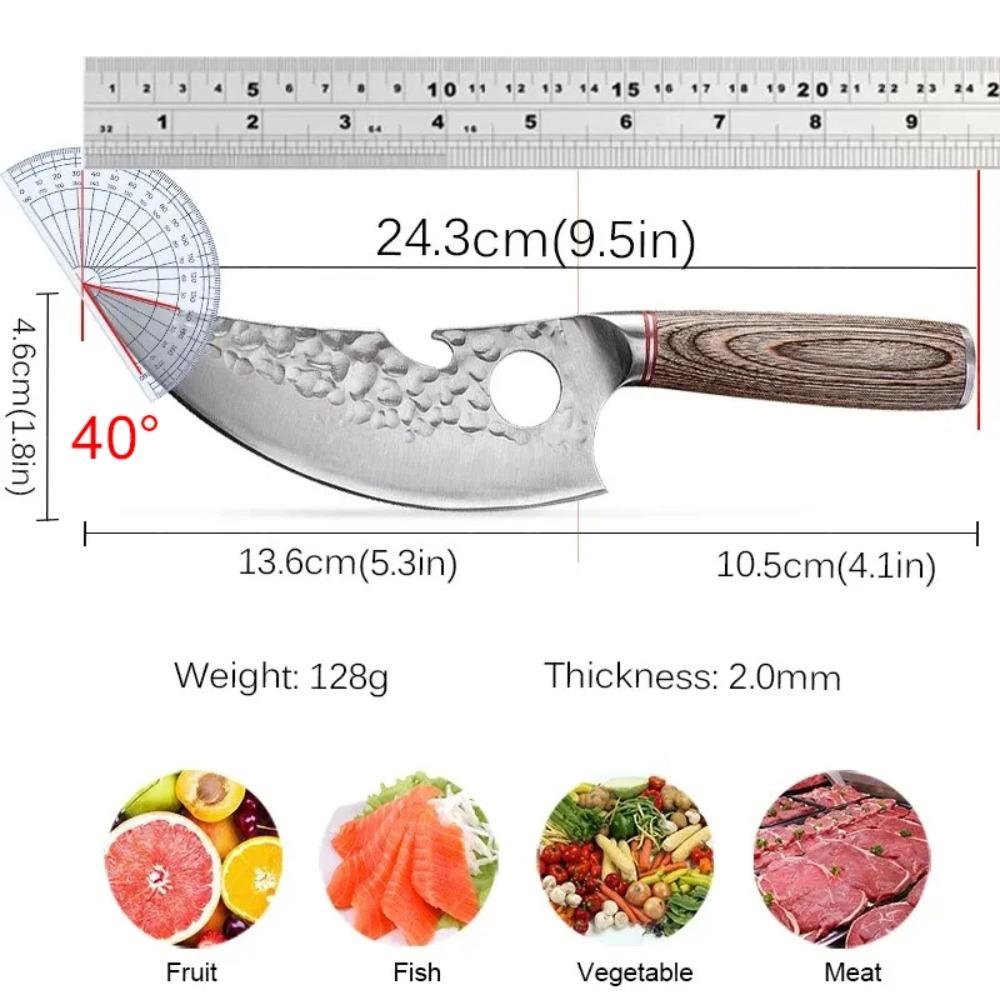 Forged Stainless Steel Kitchen Chef Boning Knifes Handmade Knife Meat Cleaver Butcher Knife Kitchen Knives and Accessories