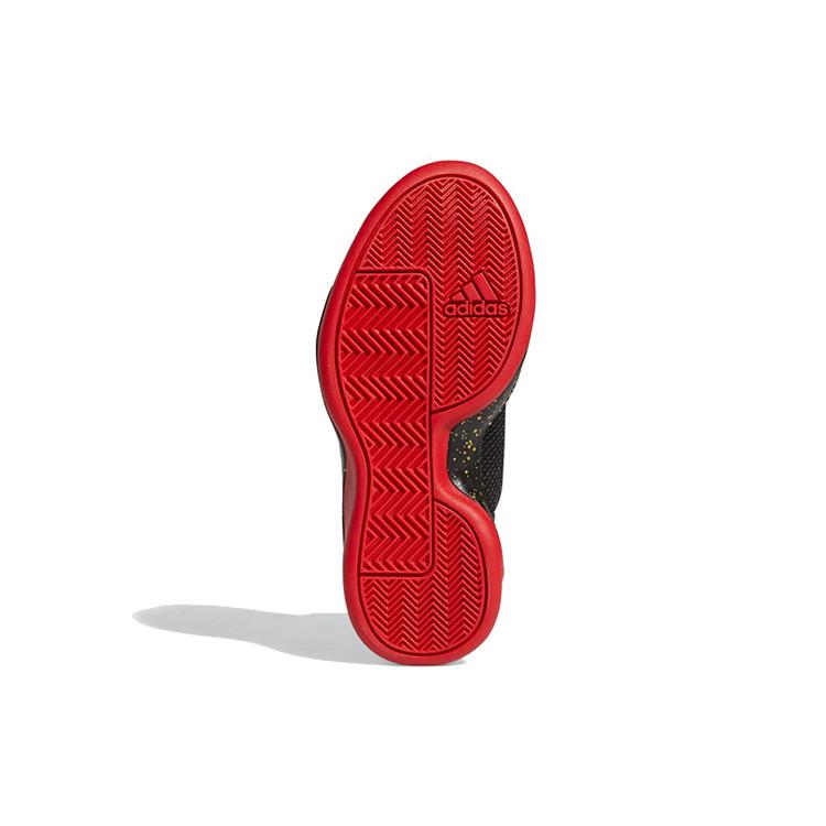 adidas Pro Next J Mid Top Children's Basketball Shoes Black Gold Red 2019 Children Aged 3 7 Years Old FV4718
