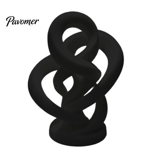 Artistic Shelf Display Piece Modern Abstract Twisted Statue, 3D Printed Infinity Twist Ornament, Minimalist Desktop Decorative Figurine Sculpture for