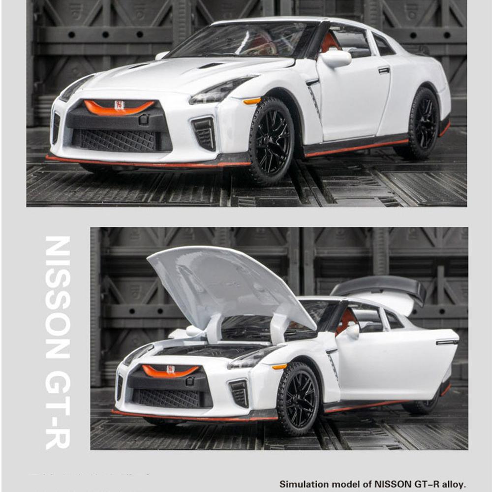 1/32 Adatto per GTR R35 50th Anniversary Mold Toys Car Toys Modelli di auto Giocattoli in metallo Serie di auto Giocattoli pullback per bambini
