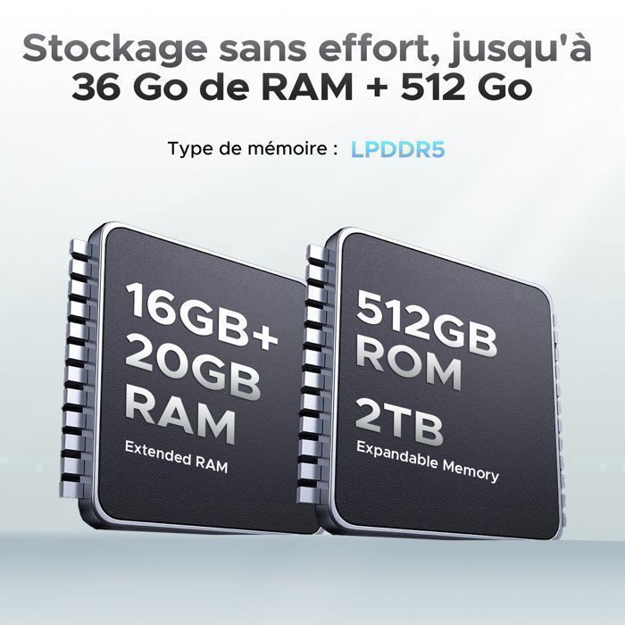 DOOGEE Blade GT ULTRA 5G Smartphone Robuste 36Go+512Go 6.72" Écran 120Hz Android 14 100MP,Telephone portable Dual SIM WIFI6 NFC