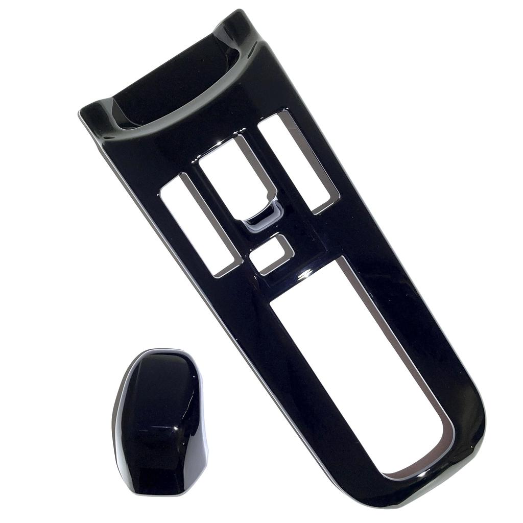 Flatland New Prius 60 Series Interior Custom Parts and Accessories Shift Panel and Shift Knob Cover Set (Piano Black)