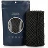 1Pcs Exfoliating Nylon Bath Towel Black Check Deep Clean Body Scrub Soft Comfortable Shower Towel For Home Skin Care