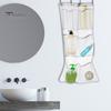 Shower Caddy with Pockets Bathroom Hanging Bag Large Capacity See-through Hooks Great Load Bearing Quick Dry Mesh Shampoo Body Wash Organizer Storage