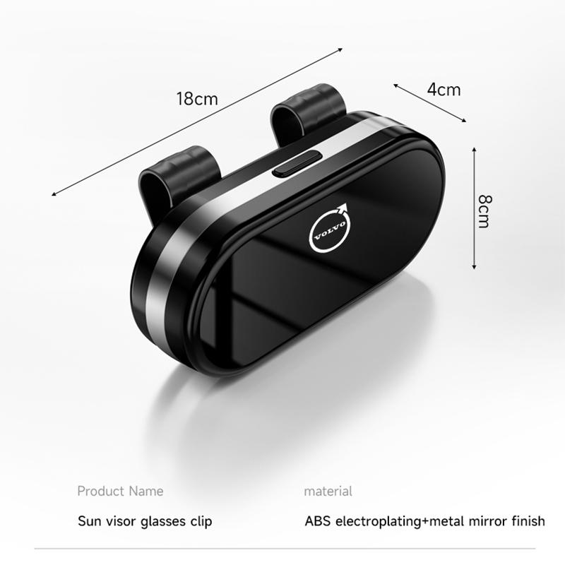 Car Sun Visor Organizer Glasses Ticket Card Box Styling Accessories For Volvo V60 V40 XC90 S60 C30 XC60 S90 XC40 S80 T6 V90 EX30