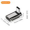 Переходник Адаптер SUNROZ 90° OTG USB Type-C M/F (Type-C 4.0, 20Gbps, 4K/8K) Zinc Style-5 (A48629)