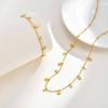 Wind Delicate Clavicle Chain Sweet Butterfly Jewelry, Stainless Steel Heart Bracelet Women Nc-2536