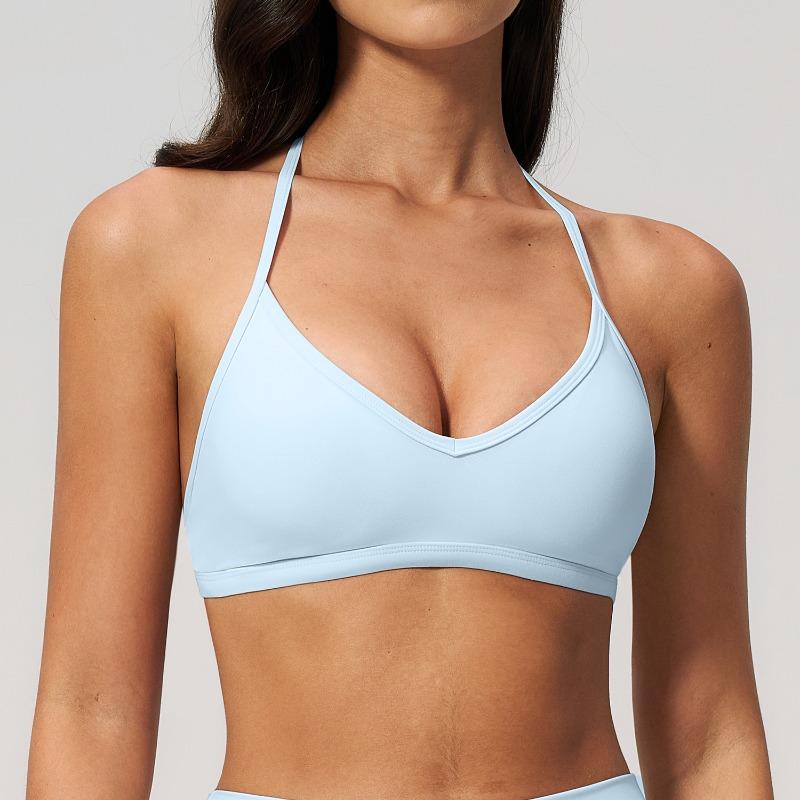 Ze Xin Brushed Yoga Wear Women's Halter-neck Bra, Shockproof Running, Fitness Quick-Dry Yoga Bra