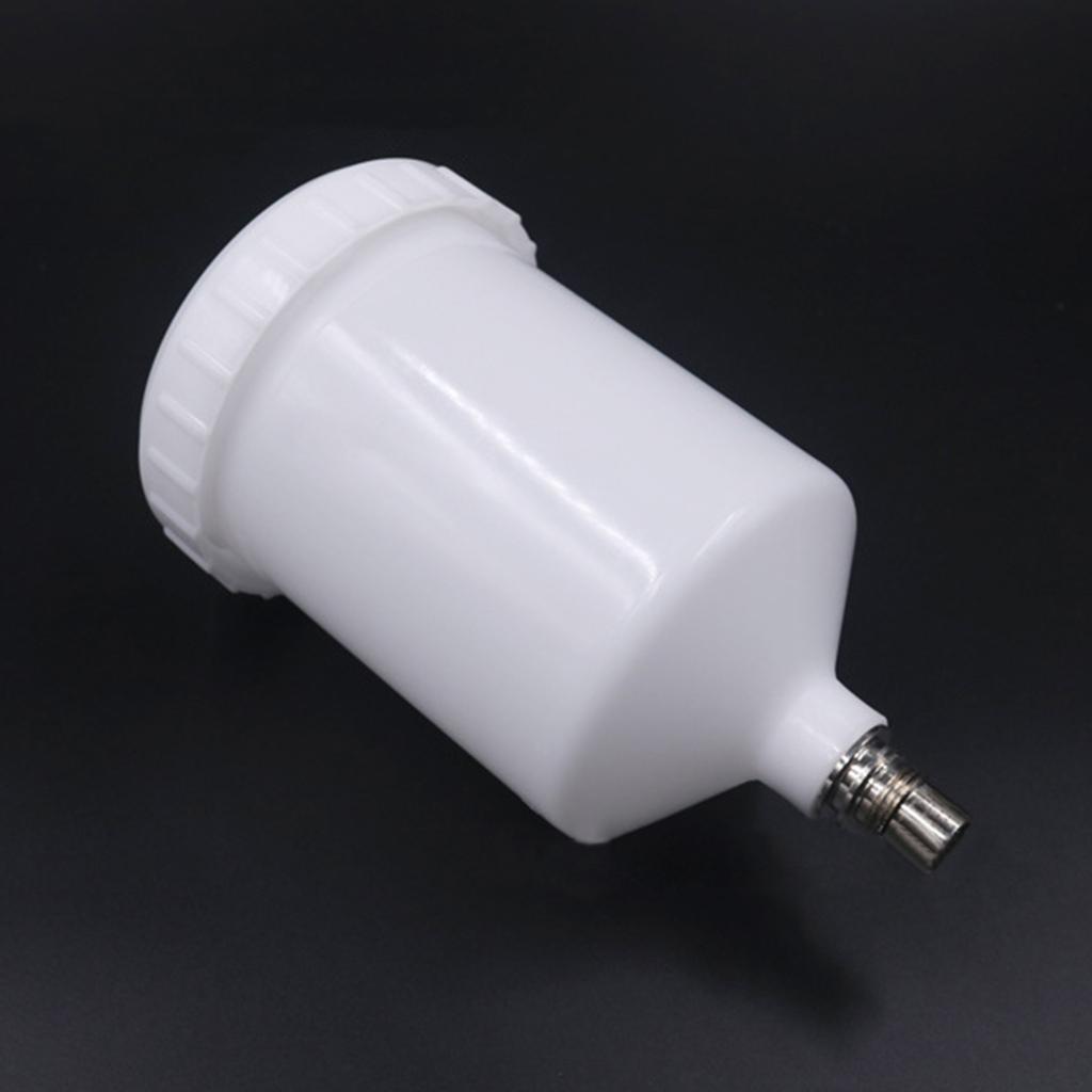 Gravity Feed Paint Pot Large Capacity 600ml Car Spray Guns Cup Replacement Pot Jet Paint Sprayer Cup Thread-Connector