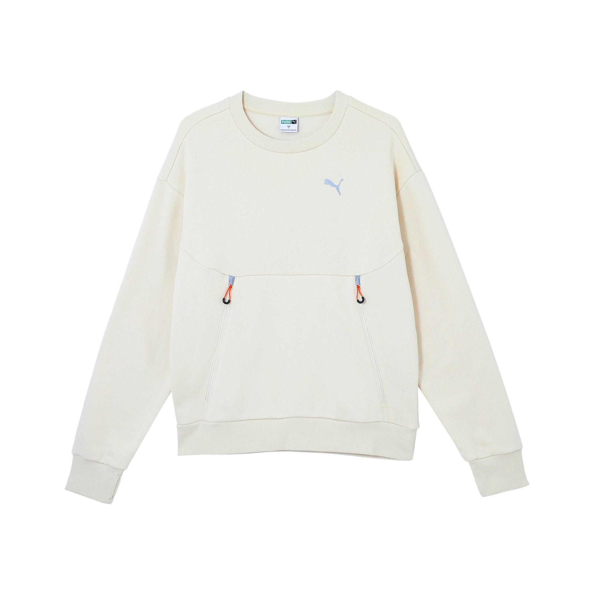 

New PUMA WINTERIZEDPUMATECH TB CREW FOREVER.FASTER. WARMCELL Sweatshirt Men s Snow 629736-87 XXL(190/108A)