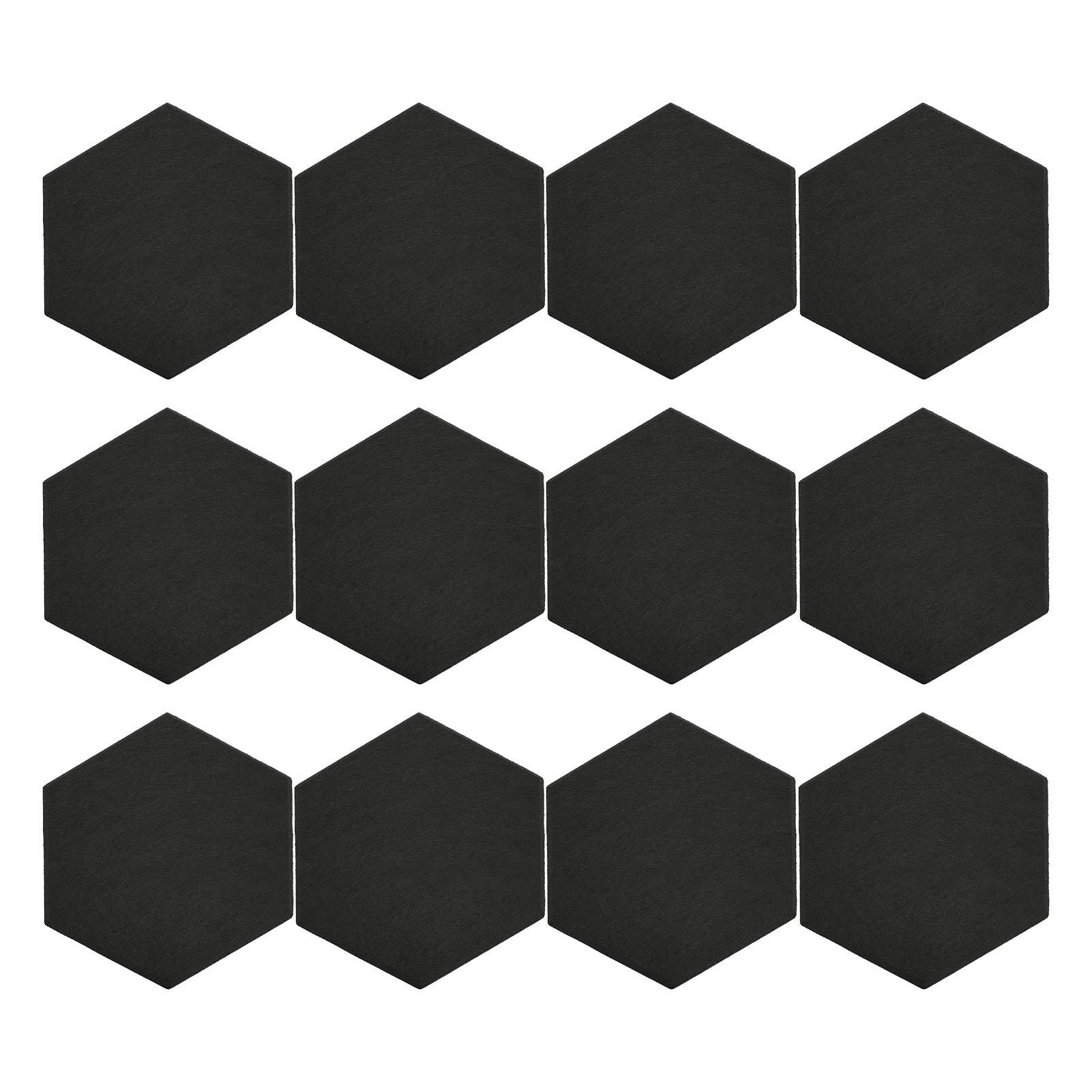 12Pcs Hexagon Acoustic Panel Polyester High