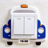 Cartoon Washable Light Switch Paste Silicone Socket Cover Non-Stick Paste Silicone Socket Cover Wall Switch Panel Decor