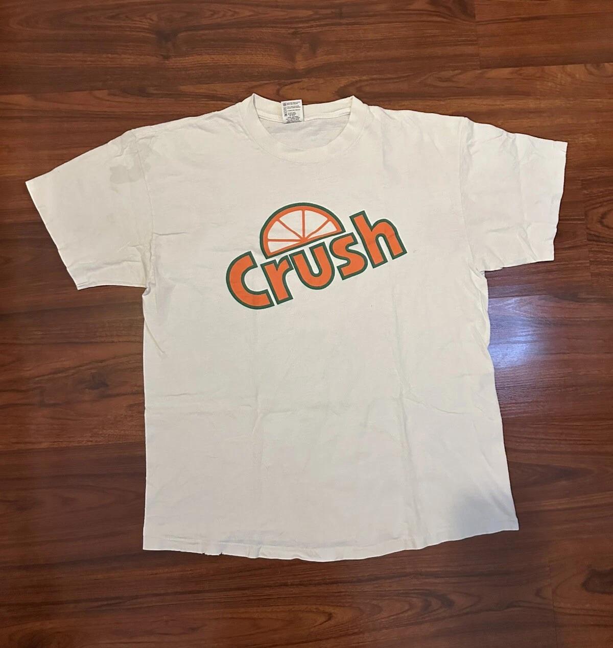 

1999 VTG Crush Soda White Zeta Tau Alpha Party Frat T Shirt Size XL USA Made S