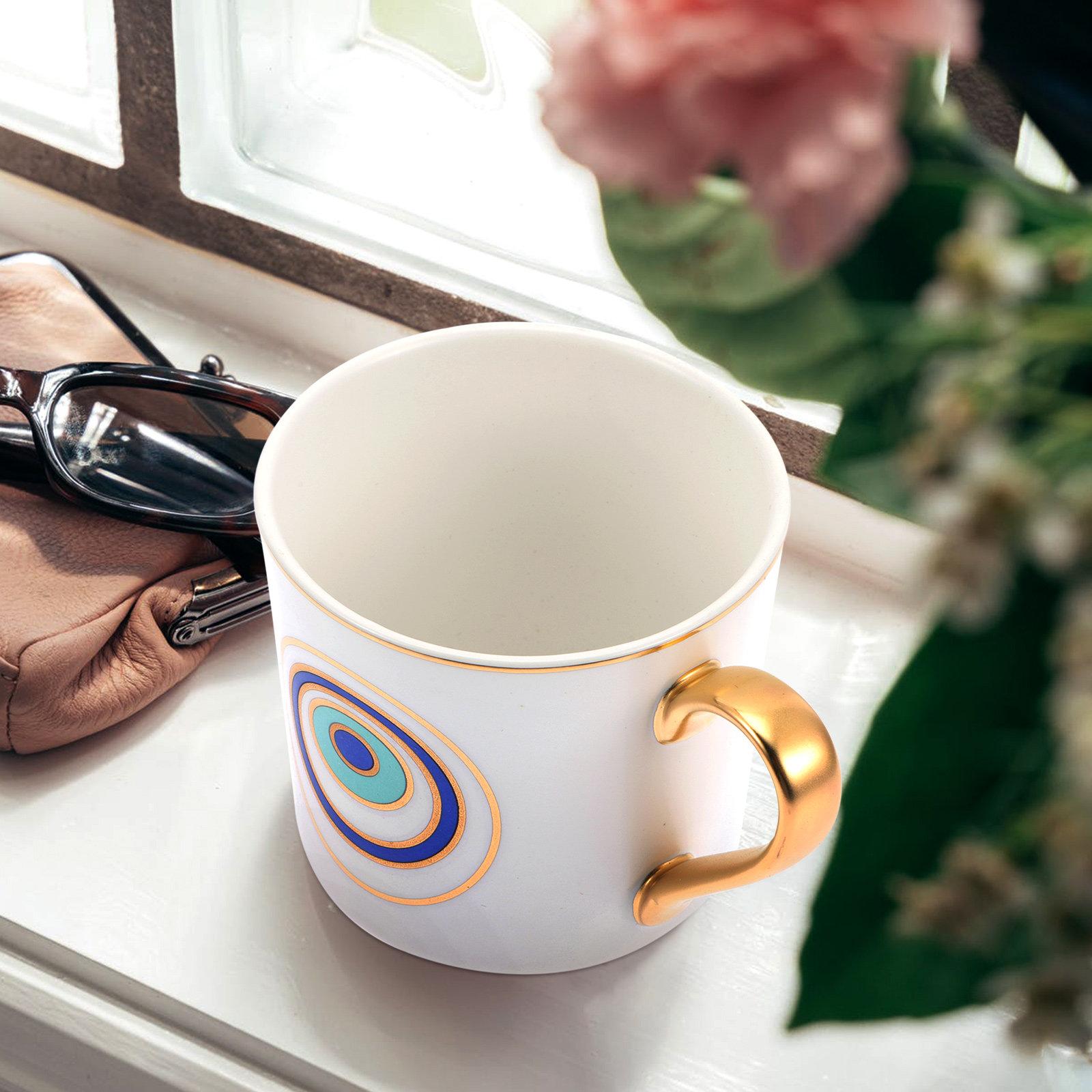 Eye Pattern Ceramic Coffee Cup Ideal for Home Office Milk Hot Chocolate Beverage Mug Ceramic Eye Mug Coffee Cup other