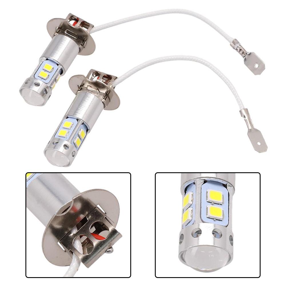 H3 LED Bulb 3000K Yellow 360° Beam Angle DC 12V /24V Fog Driving Lights