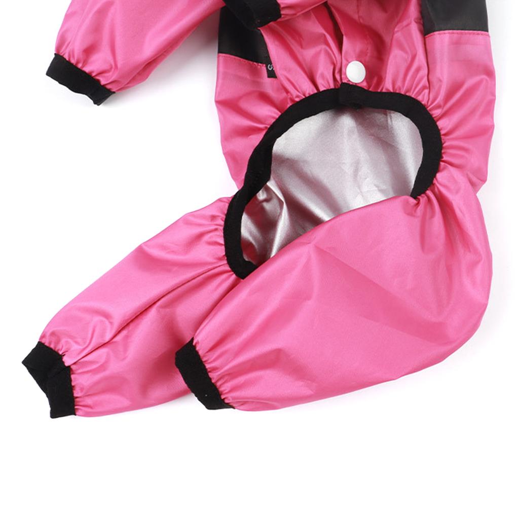 Dog Rainwear 4Legs Dog Waterproof Rain Coat Four Season Pet Clothes Outdoor Activity Pet Raincoat with Transparent Hood