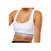 Under Armour Mid Crossback Sports Bra With Padding Medium Support Women Underwear White 1307200-100
