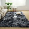Plush Tie-dye Living Room Full Carpet Floor Mat Thickened Soft Carpet Bedroom Bedside Silk Wool Floor Mat