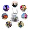 String Bag Pvc Clear Drawstring Bags Waterproof Athletic Pack for Gym Swim Beach Travel Work Clothes Kids Outdoors Festivals