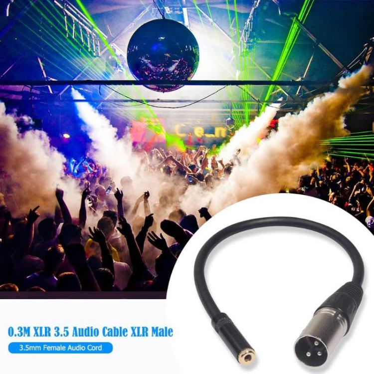 TC227K18-03 3.5mm Female to XLR Female Audio Cable, Length: 0.3m