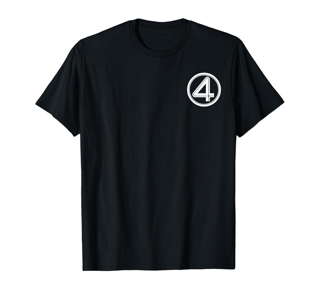 Marvel The Fantastic Four: First Steps Left Pocket 4 Logo T-shirt