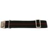 Watch Strap - MY-MONTRE - 20 Mm - Elasticated Nylon - Red Stripe Black - Silver Clasps