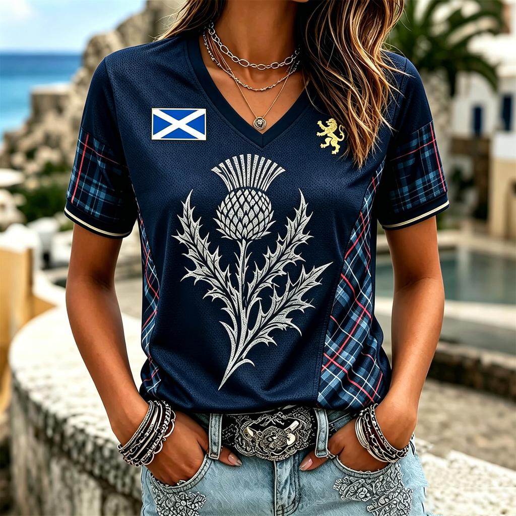 Women's Short Sleeve V-Neck T-Shirt with Casual Letter Print for Everyday Wear