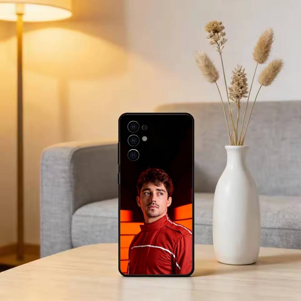 

Racing Driver C-Charles L-Leclerc Phone Case For Samsung S25,S24,S21,S22,S23,S30,Ultra,S20,Plus,Fe,Soft Silicone Black Cover Samsung S25