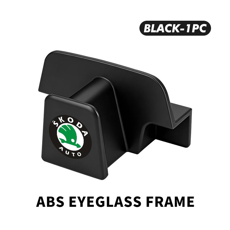 Car Sun Visor Glasses Clip Eyeglasses Storage Holder Car Hook Accessories For Skoda Octavia A5 A7 RS Fabia Superb Rapid Karoq