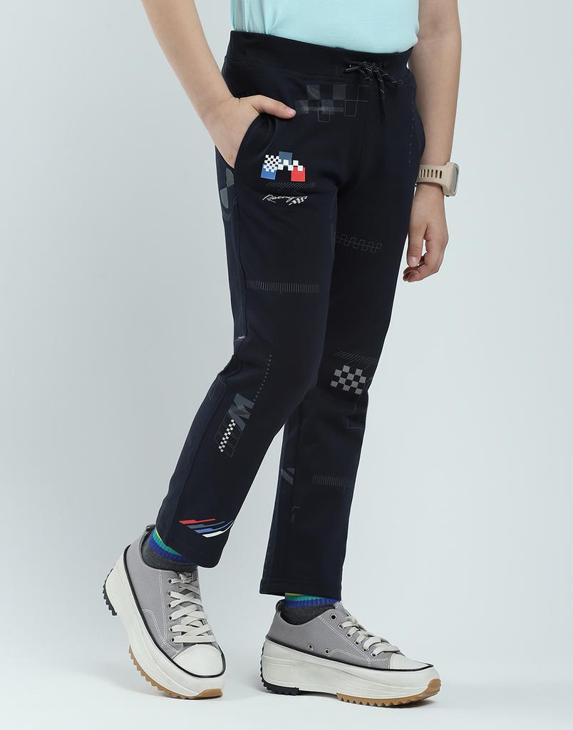 Monte Carlo Boy's Regular Fit Printed Track Pants