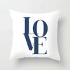 Gray White Black Letter Home Decoration Pillowcase Square  Party Sofa  Office  Cushion Cover