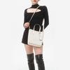 New MICHAEL KORS Sinclair Textile, Leather Tote Bag, Shopping Bag, Handbag Small Women's Beige 30T2G5ST0I-270