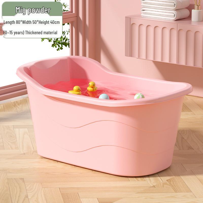 Large Infant & Child Soaking Bathtub - Full Body Bath Tub for Home