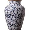 Chinese Retro Blue and White Porcelain Vase for Floral Arrangements