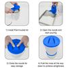 Retractable Spout Paint Can Lid Sealed with Ventilation Hole Paint Pouring Supplies for Paint Storage with Collapsible Spout