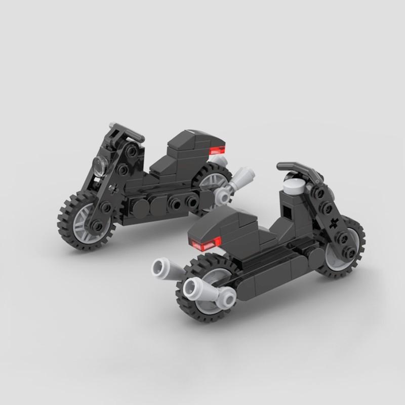 Motorcycle Building Block City Street Race Car Model Assembled Toys Compatible Small Particles