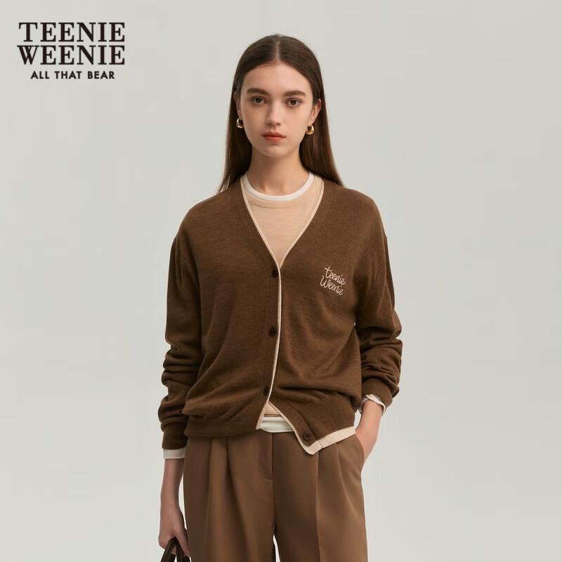 

Teenie Weenie Women s V-Neck Knitted Cardigan S