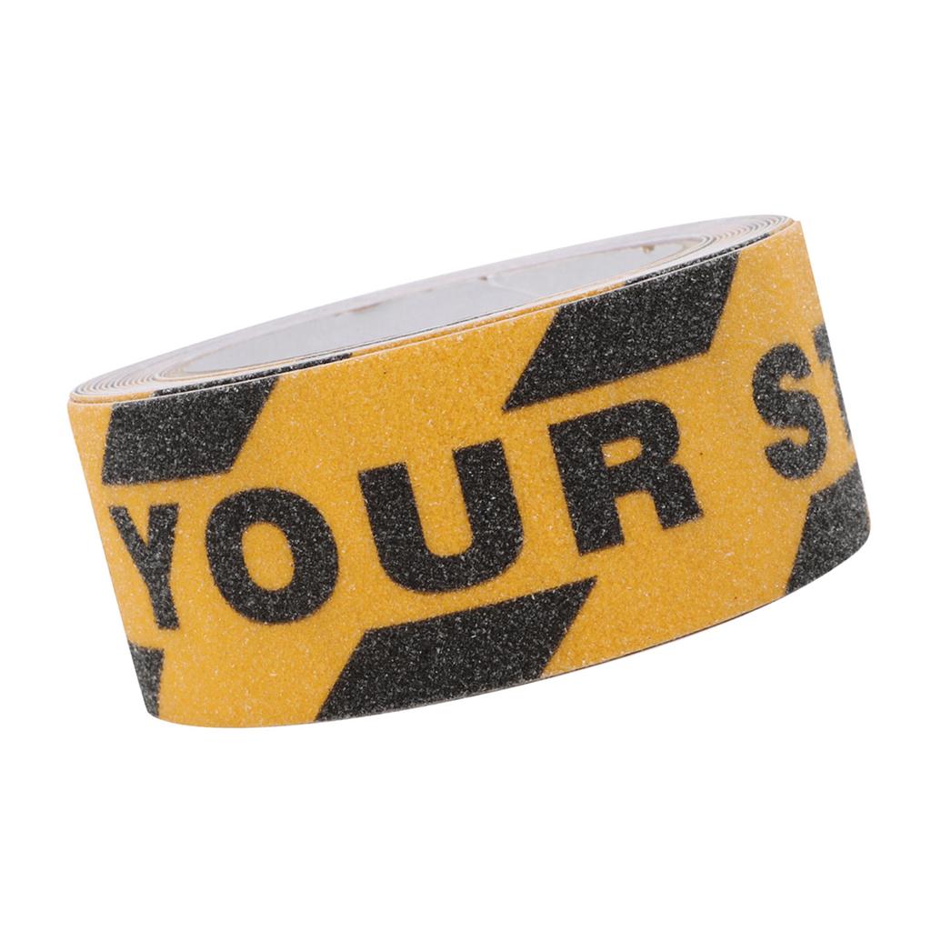 Watch Your Step Non Slip Tape Floor Stair Step Anti Slip Abrasive Safety PVC Tape 5m