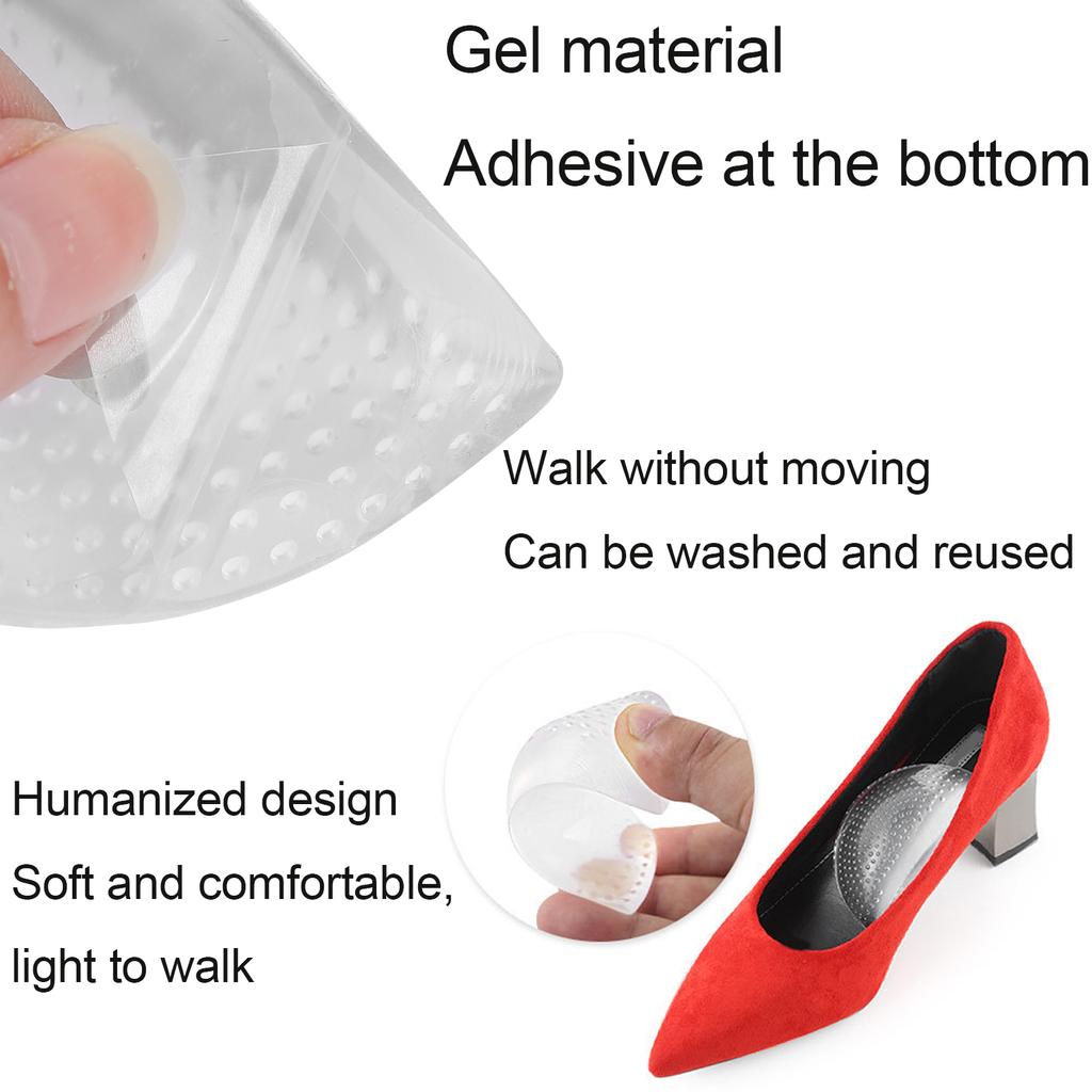 1 Pair Foot Arch Support FanShaped Flatfoot Correction Massaging Arch Cushion Pads