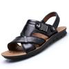 Herren Sandalen Sommer Männlich Leder Sandalen Klassische Herren Hausschuhe Strandschuhe für Männer Bequemes Gehen Römische Sandalen Große Größe 48